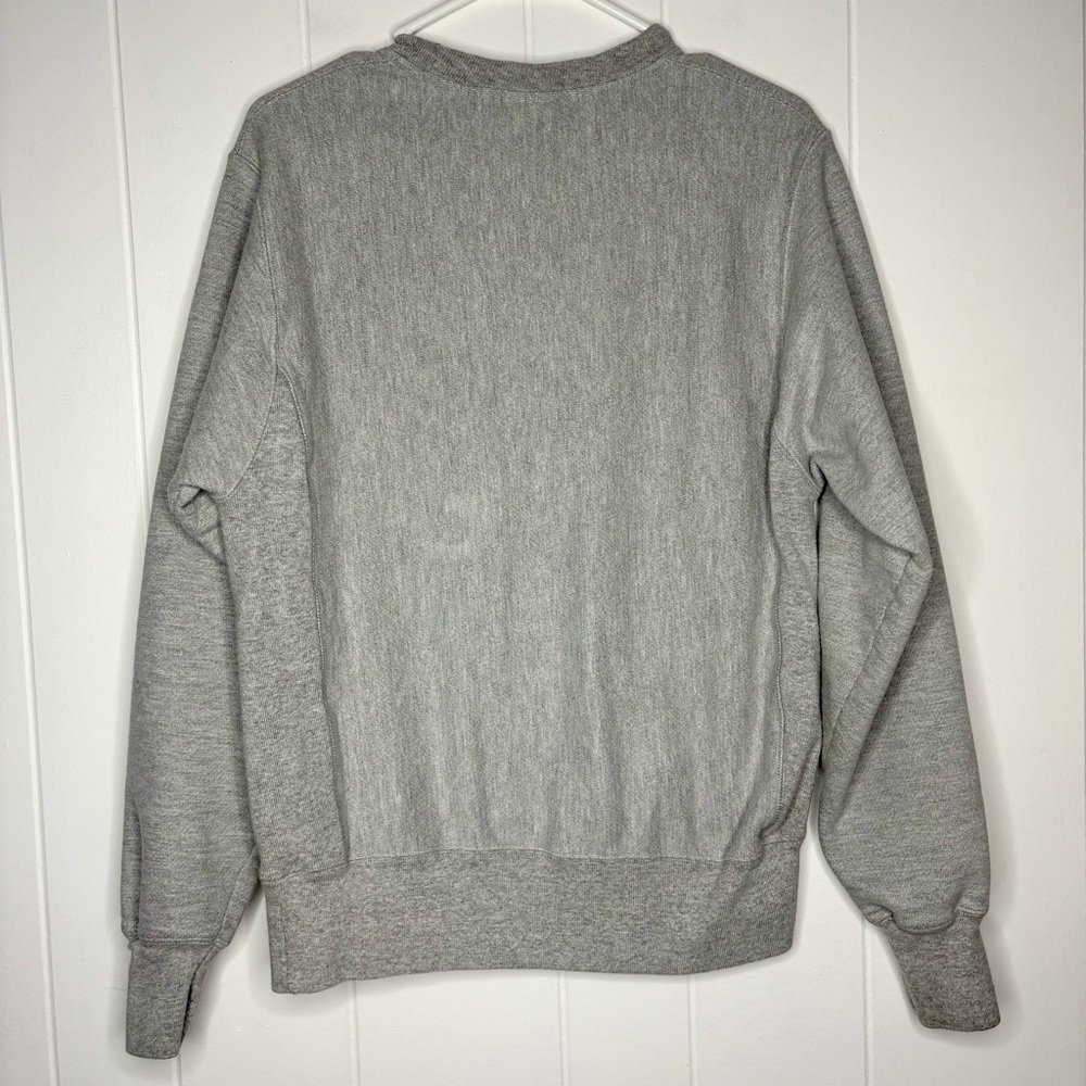 Champion Crewneck Sweatshirt MoMA Edition Size Small Gray Navy Blue Collectable - Picture 9 of 10